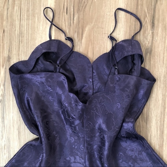 Victoria’s Secret Deep Purple front button intimate slip dress size Medium - Picture 7 of 9